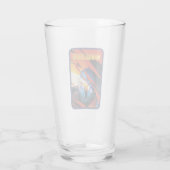 The Mandalorian Through Red Flames Glass (Back)