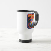 The Mandalorian Through Red Flames Travel Mug (Front Right)