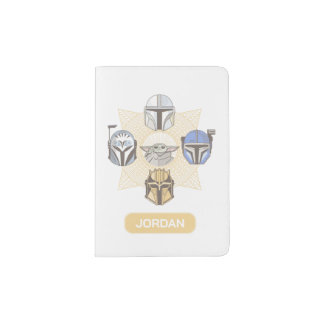 The Mandalorians & Grogu Celestial Line Art Passport Holder