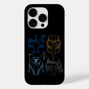 The Mandalorians Helmet Line Art Case-Mate iPhone 14 Pro Case