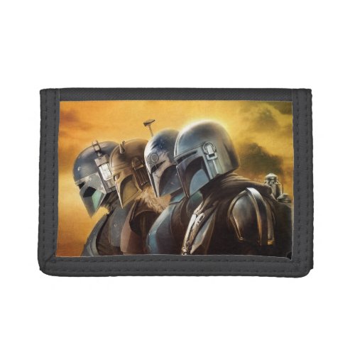 The Mandalorians Lined Up Illustration Trifold Wallet