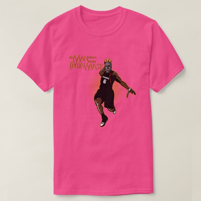 The ManDingo in the Iron Mask T-Shirt (Design Front)