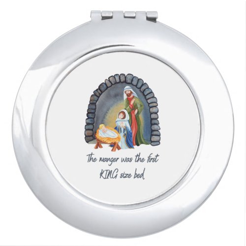 The Manger is the First King size bed Compact Mirror