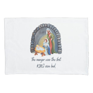 The Manger is the First King size bed Pillow Case