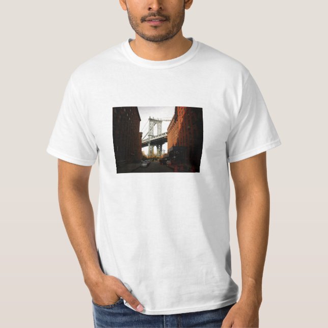 The Manhattan Bridge, A Street View T-Shirt (Front)