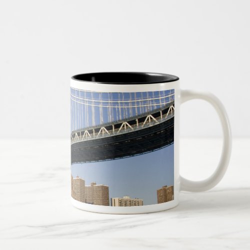 The Manhattan Bridge spanning the East River 2 Two_Tone Coffee Mug