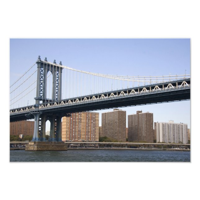 The Manhattan Bridge spanning the East River Photo Print (Front)