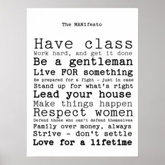 The MANifesto Poster