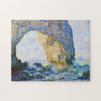The Manneport Rock Arch West of Etretat Monet art Jigsaw Puzzle