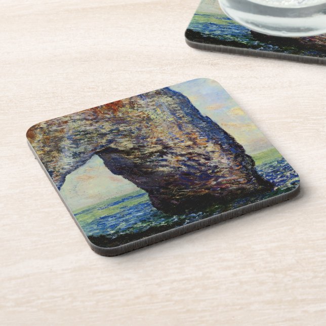 The Manneporte, Etretat, II  Beverage Coaster (Left Side)