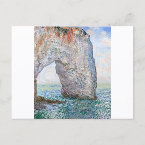 The Manneporte near Etretat by Claude Monet Postcard