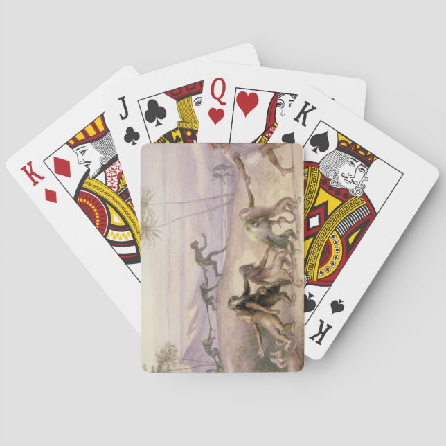 The Manners and Customs of Monkeys Poker Cards (Back)