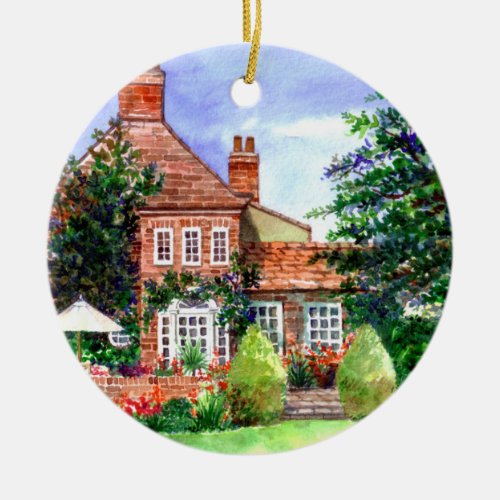The Manor House Heslington York Ceramic Ornament
