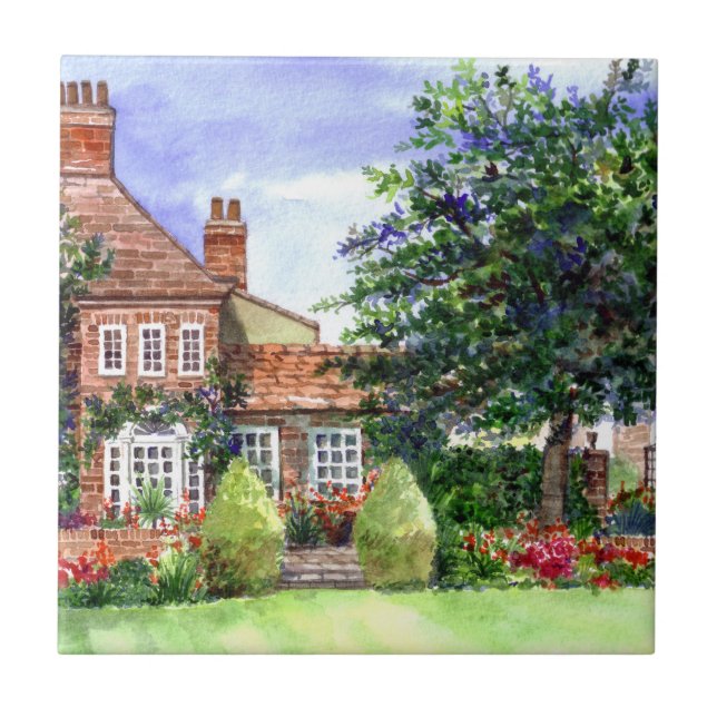 The Manor House, Heslington, York Ceramic Tile (Front)