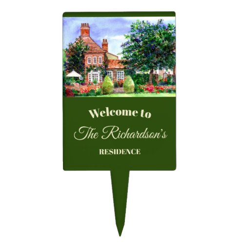 The Manor House Heslington York England Cake Topper