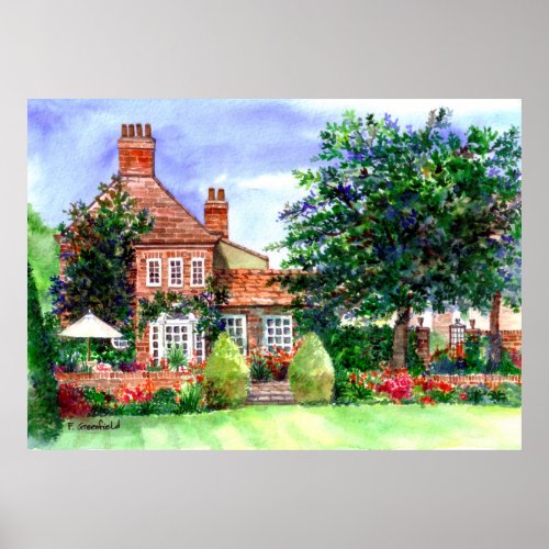 The Manor House York by Farida Greenfield Poster