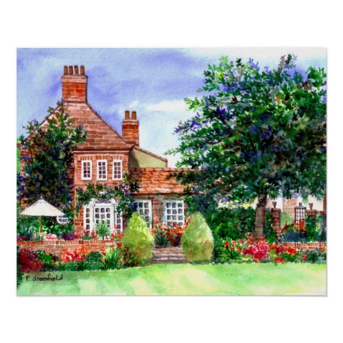 The Manor House York by Farida Greenfield Poster