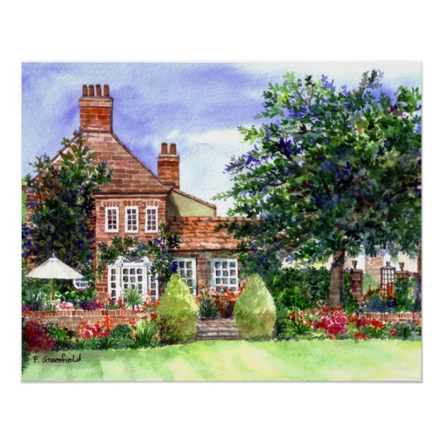 The Manor House York by Farida Greenfield Poster (Front)
