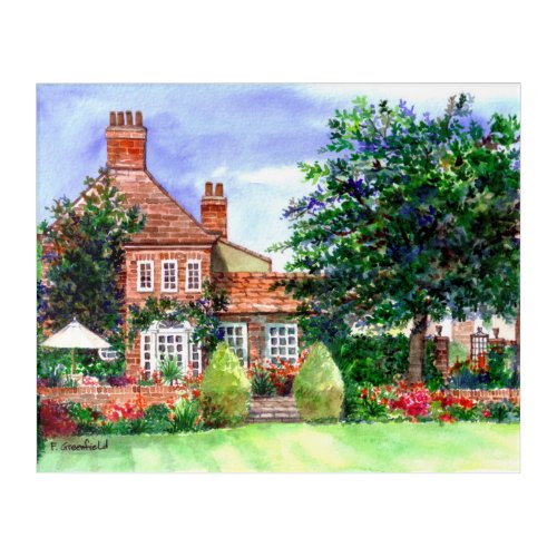 The Manor House York England by Farida Greenfield Acrylic Print