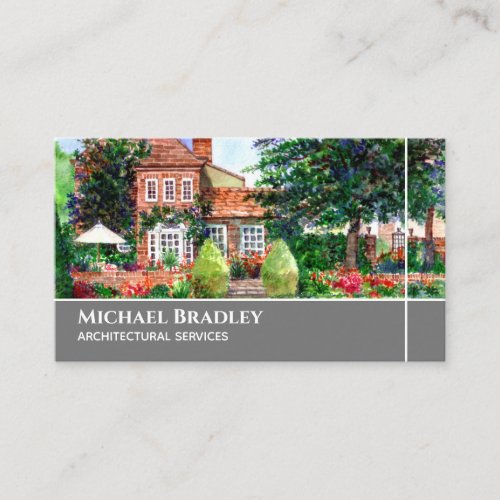 The Manor House York Watercolor Architectural  Business Card