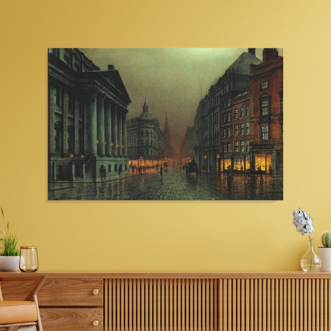 The Mansion House, London Canvas Print (Insitu(LivingRoom))