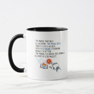 The Manual Says X Office Humor Mug