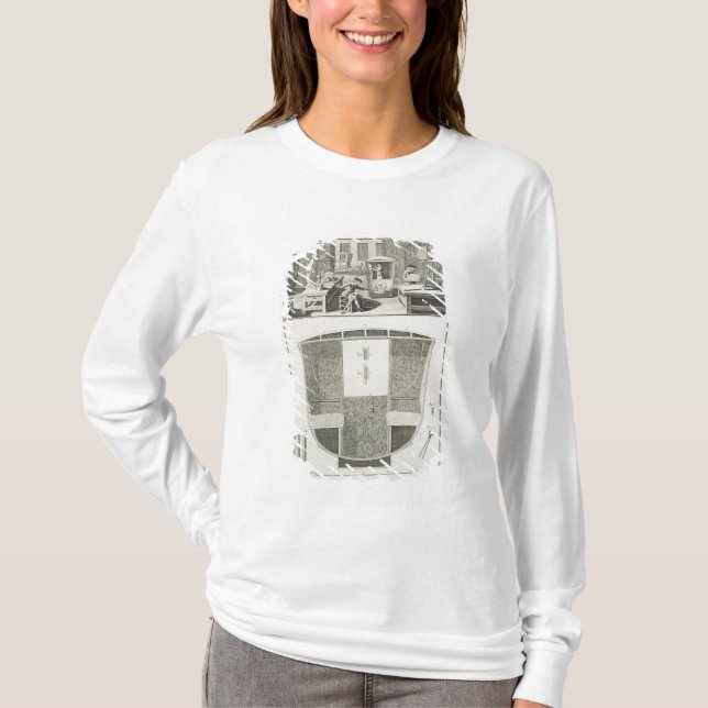 The manufacture of a sedan chair in a coachbuilder T-Shirt (Front)