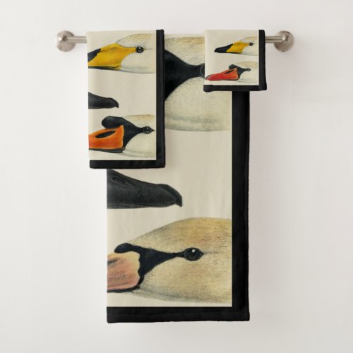 The many Faces of a Swan Bathroom Towel Set