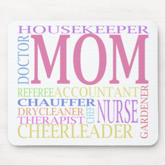 The Many Faces of Mom Mousepad