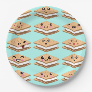 The many faces of s'mores paper plates