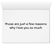 THE MANY REASON "I LOVE YOU!" ANY TIME LOVE CARD (Inside Horizontal (Bottom))