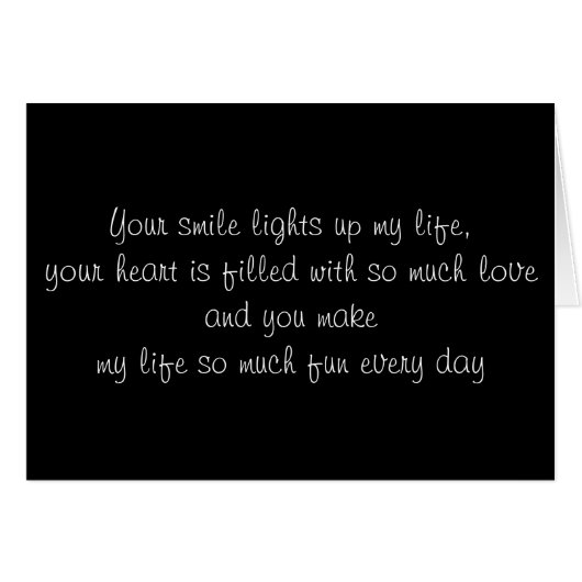 THE MANY REASON "I LOVE YOU!" ANY TIME LOVE CARD (Front Horizontal)