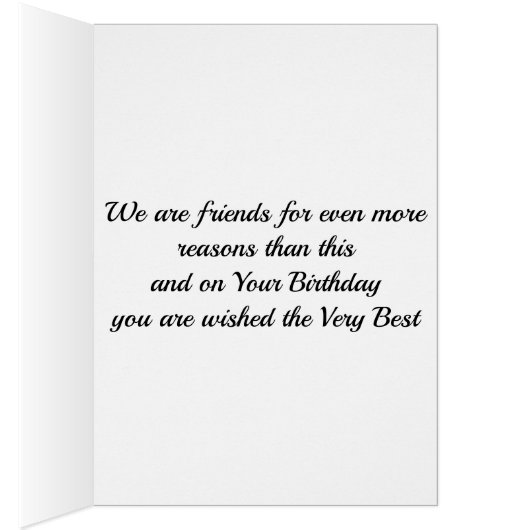 THE MANY REASONS **WE ARE BEST FRIENDS** BIRTHDAY (Inside (Right))