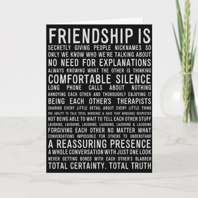 THE MANY REASONS **WE ARE BEST FRIENDS** BIRTHDAY CARD (Front)