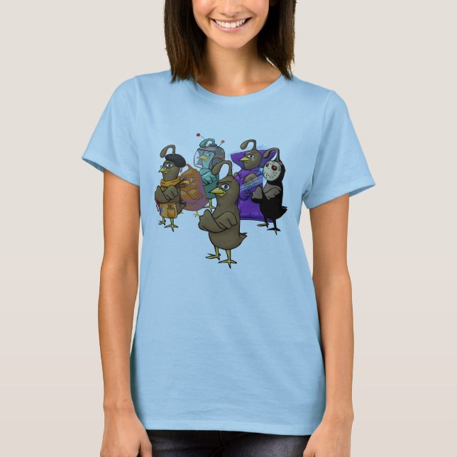 The Many Sides of Quail T-Shirt (Front)