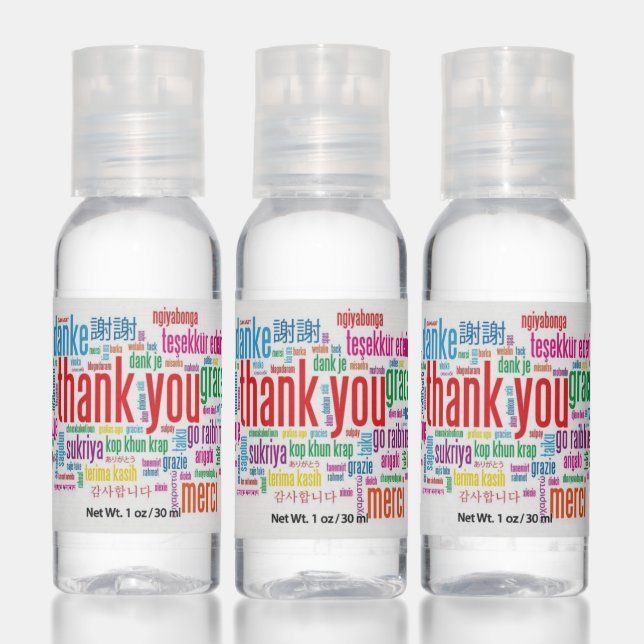 *THE MANY WAYS TO SAY THANK YOU* HAND SANITIZER (Set)