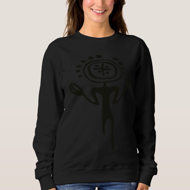 The Maori  Traditional Symbols Animal Sweatshirt (Front)