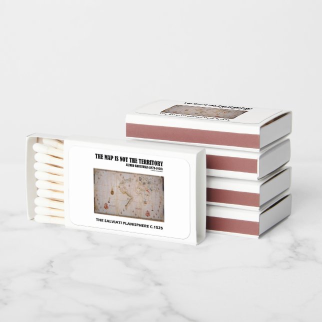 The Map Is Not The Territory Salviati Planisphere Matchboxes (Stacked)