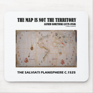 The Map Is Not The Territory Salviati Planisphere Mouse Pad