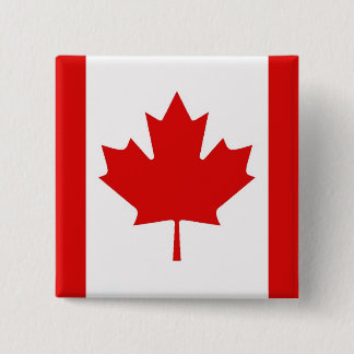 The Maple Leaf flag of Canada Button