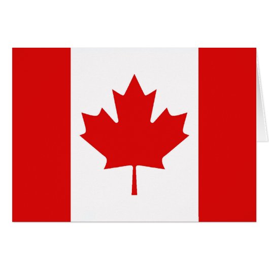 The Maple Leaf flag of Canada Cards (Front Horizontal)