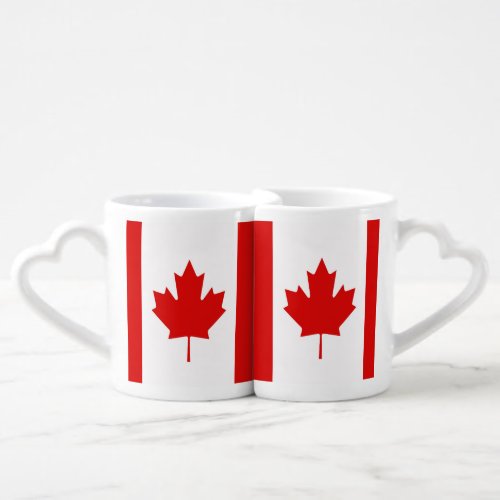The Maple Leaf flag of Canada Coffee Mug Set