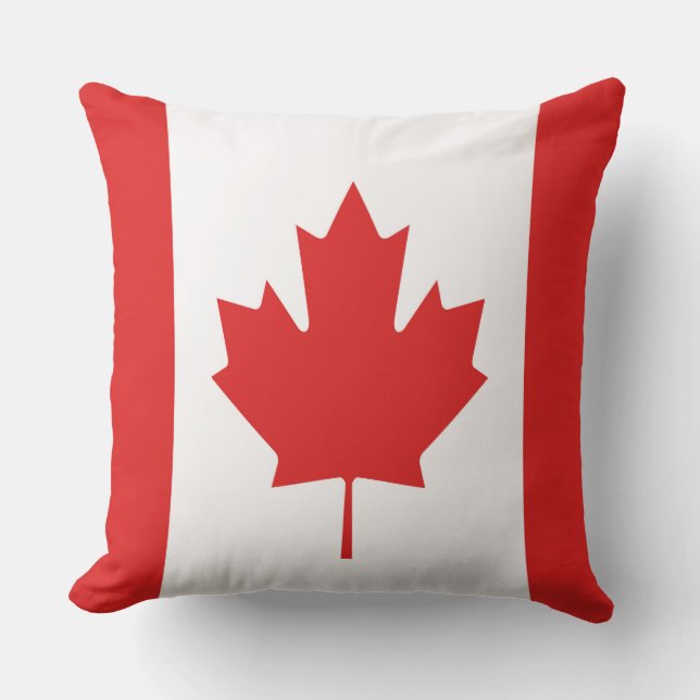 The Maple Leaf flag of Canada Outdoor Pillow (Front)
