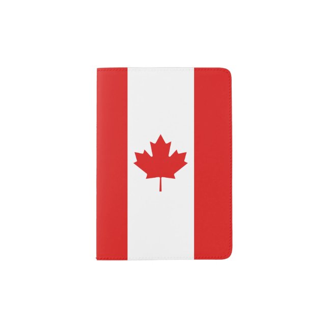 The Maple Leaf flag of Canada Passport Holder (Front)