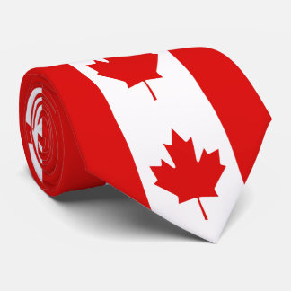 The Maple Leaf flag of Canada Tie
