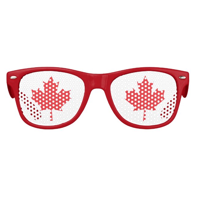The Maple Leaf, National Symbol of Canada Kids Sunglasses (Front)