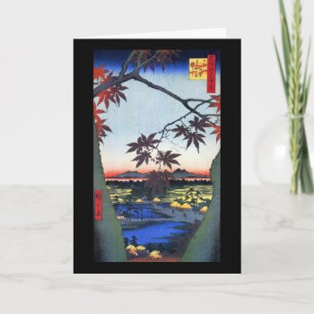 The Maple Trees – Ando Hiroshige Card by VintageArtPosters at Zazzle