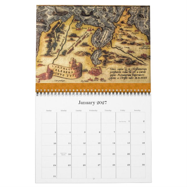 The Maps Of Abraham Ortelius 2012 Calendar (Jan 2027)