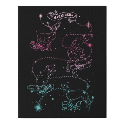 The Marauders Animal Constellations Faux Canvas Print