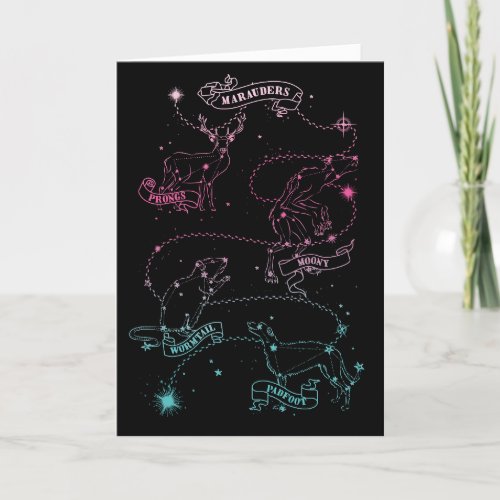 The Marauders Animal Constellations Holiday Card